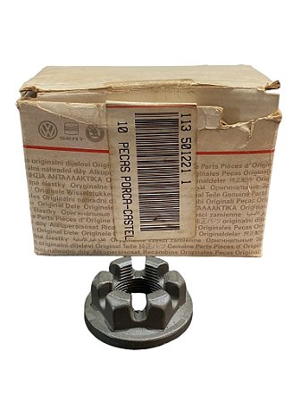 Porca Castelo do Eixo Traseiro com Flange VW Sedan Moderno Original VW 1135012211
