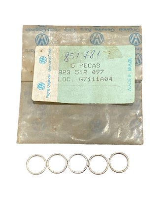 Conjunto de Anel Elástico Amortecedor do Traseiro do VW Gol Santana Spacefox Original VW 823512097 Novo de Época