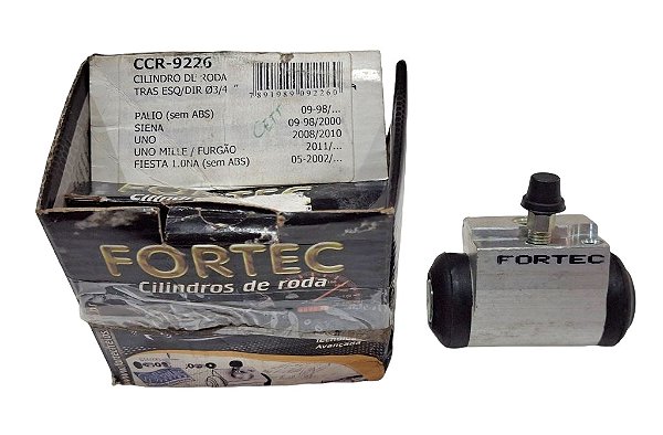 Cilindro de Roda Traseiro 3/4 do FIAT Palio de 1998/ Siena de 98 a 00 Uno de 2008/ FORD Fiesta 2002/ Fortec CCR9226