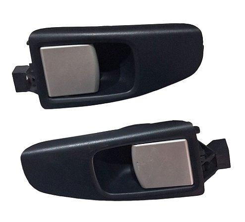 Par Maçanetas Internas da Porta Traseira Fiat Idea 11 a 16 Originais Fiat 100167993 Novas de Época