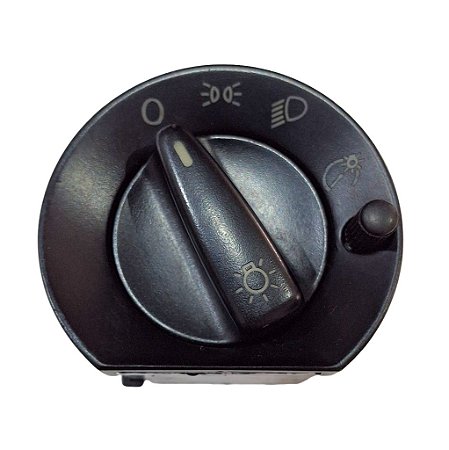 Interruptor Chave de Luz Rotativo 12V VW Gol Parati Saveiro Original VW 373941534E C/Reostato C/Detalhe