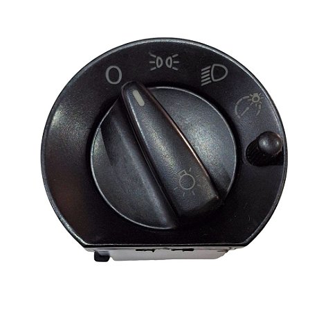 Interruptor Chave de Luz Rotativo 12V VW Gol Parati Saveiro Santana e Quantum 96 a 00 Original VW 373941534E C/ Reostato