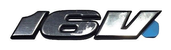 Emblema/Logotipo 16V Tampa Traseira Porta-Malas Original VW Gol Parati Saveiro VW 377853685AD Novo de Época