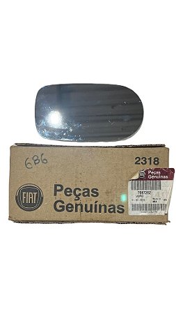 Lente Retrovisor Esquerdo Palio Siena 2004 a 2010 Original Fiat 7087282 Metagal CP20M0307 Nova de Época
