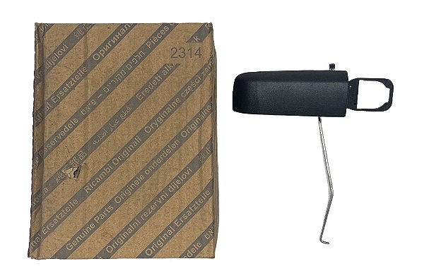 Maçaneta Preta Externa Dianteira Esquerda Fiat Idea 2006 a 2010 Original Fiat 43890DT Nova de Época