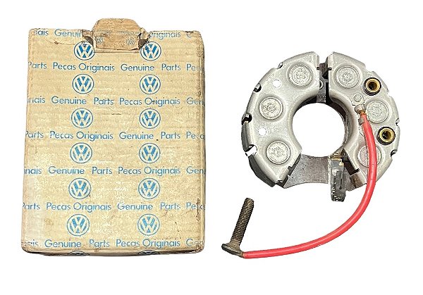 Placa diodo retificadora alternador VW Fusca Brasilia Kombi 1300 1600 Original VW Novo de Época