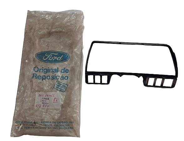 Moldura do painel de instrumentos Ford Del Rey 82 à 88 Original Ford BE1E10876A Novo de Época