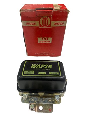 Regulador Voltagem 14V VW Fusca Brasilia Kombi Variant TL TC SP2 Karmann-Guia Original Wapsa RPB1 25A Novo de Época