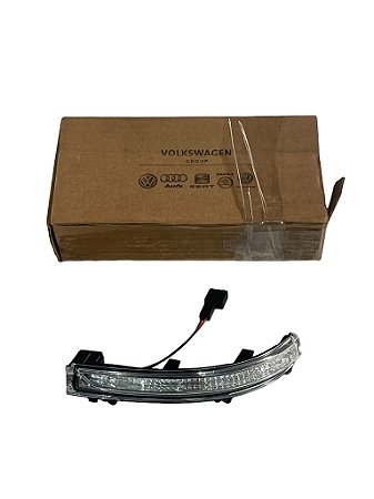 Seta Pisca Retrovisor LD Original VW Fox SpaceFox Gol Voyage Saveiro Golf Polo Up 2010 a 2017 Nova de Época