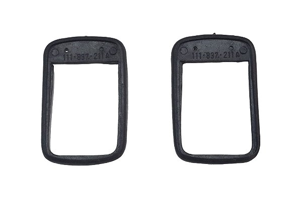Par Guarnição Calço de Vedação Maçaneta Externa Traseira Grande VW Fusca VW 111837211A Novas de Época