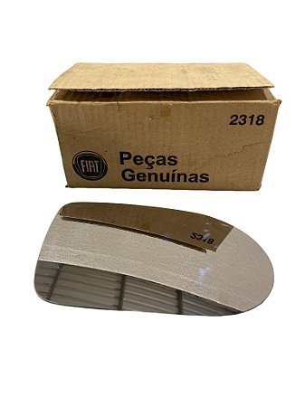 Lente Vidro Retrovisor Esquerdo Fiat Uno Fire 2004 a 2013 Uno Way 2009 a 2011 Original Fiat 7088174 Novo de Época