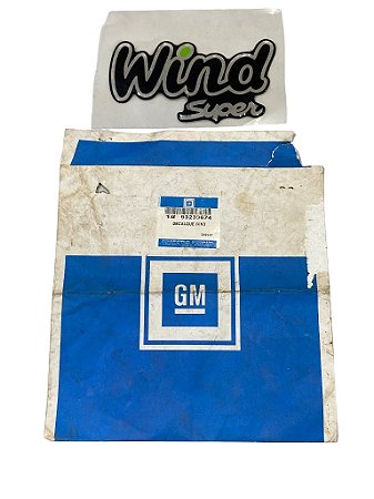 Emblema Wind Super Porta GM Corsa 1995 a 1996 Original GM 93239674 Novo de Época