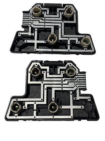 Par de Circuito Soquete da Lanterna Traseira do VW Pointer de 1994 a 1998 Original POLIMATIC 557945257 557945258