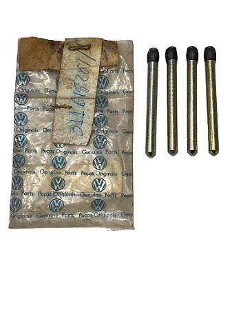 Kit de 4 Pinos Trava da Pastilha Freio Dianteiro do VW Fusca Brasília Variant TL SP2 Original VW 3116152611 Novos