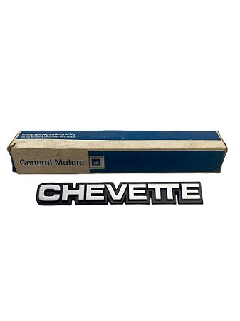 Emblema Chevette do Para-Lama Dianteiro do GM Chevette de 1982 a 1987 e 1993 Original GM 94623170 Novo de Época