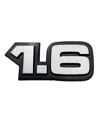 Emblema 1.6 Tampa Traseiro Porta-Malas GM Chevette 83/87 Chevy 500 83/87 Marajó 83/87 Monza 83/87 Original GM 94633247