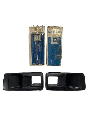 Par Maçaneta Externa Porta GM Opala Caravan 85 a 92 Original GM 94644884 / 94644883 Novo de Época