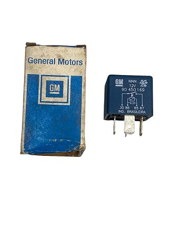 Rele Auxiliar do Ar Condicionado 12V GM Astra Zafira de 99 a 12 Corsa de 94 a 17 Vectra de 97 a 11 Original GM 90450169