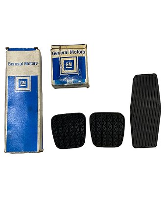 Kit Almofada Pedal Acelerador Freio Embreagem Câmbio Manual Vectra B 97 a 05 Original GM 90468789 90232022 Nova de Época