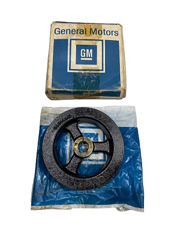 Polia Bomba Direção Hidráulica Dupla GM Opala Caravan 1985 até 1992 Original GM 94644445 Novo de Época