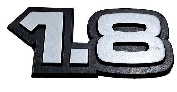 Emblema 1.8 Tampa Traseira Chevrolet GM Monza 1983 até 1990 Original GM 94635267 Novo de Época
