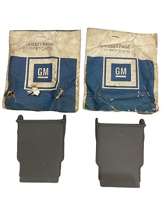 Par de Cobertura de Dobradiça de Banco Traseiro Cinza GM Kadett Ipanema 1994 até 1995 Original GM 90185724 93217466 Novo