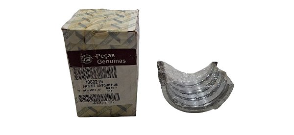 Par Casquilhos Bronzina Mancal Motor 1.8 8V Fiat Doblò Idea Palio Siena Strada Stilo 2003 até 2012 Original Fiat 7083216