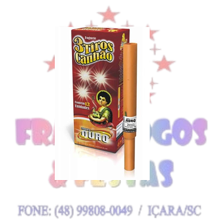 FOGUETE 3 TIROS CANHÃO
