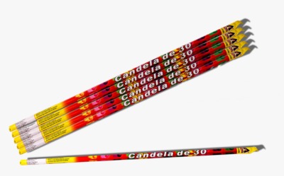 Candela Romana 30 Rajadas cores  C/12