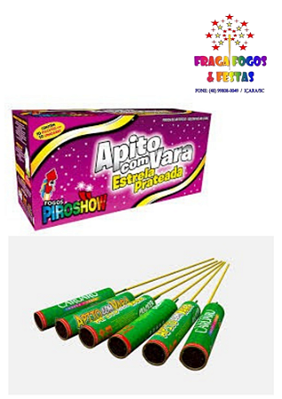 Vara apito cores c/12