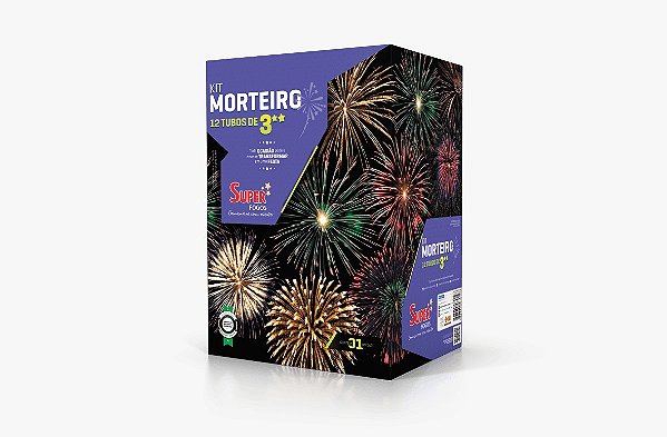 Kit de morteiros 12 tubos de 3″ plg