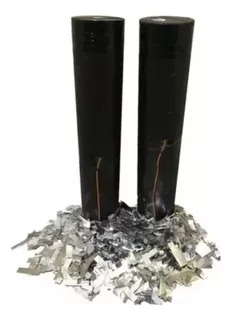 CANHAO METALIZADO 25CM PRATA