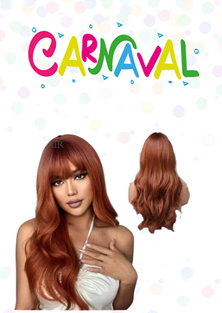PERUCA LONGA ONDULADA RUIVA