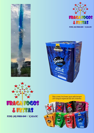 TORTA SMOKE CRACKER AZUL