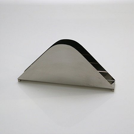 Porta guardanapo de aço inox 19x4x8cm