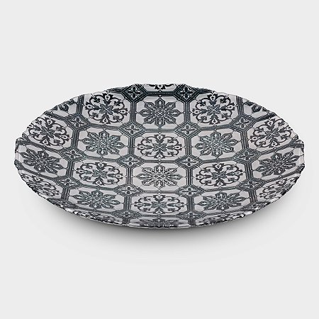 CENTRO DE MESA AZUL COM BRANCO