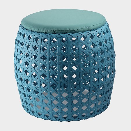 PUFF REDONDO AZUL