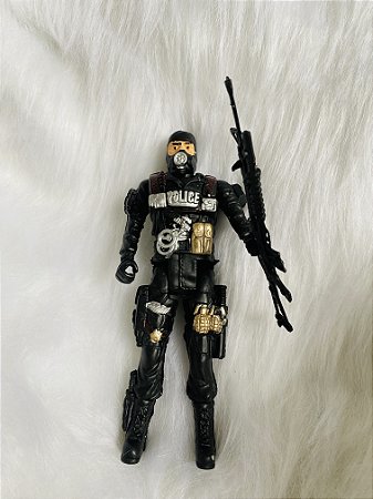 BONECO SOLDADO POLICE- 15cm