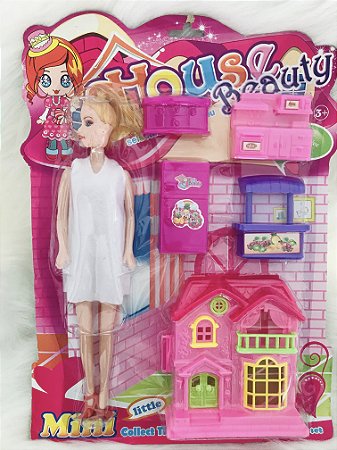 SUPER KIT HOUSE- BONECA+ ACESSÓRIOS