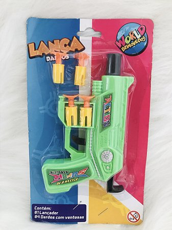 PISTOLA COM LANÇA DARDOS VENTOSAS
