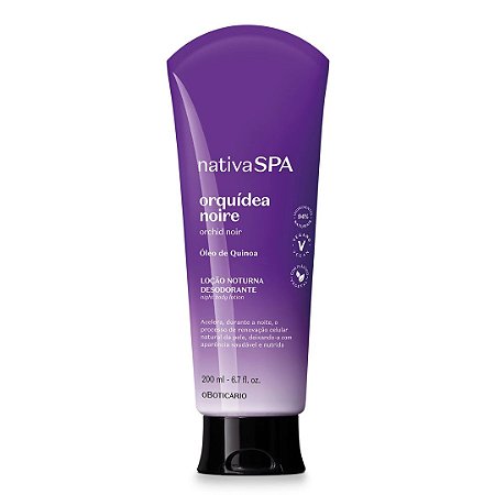Loção Noturna Desodorante Corporal Nativa SPA Orquídea Noire 200ml