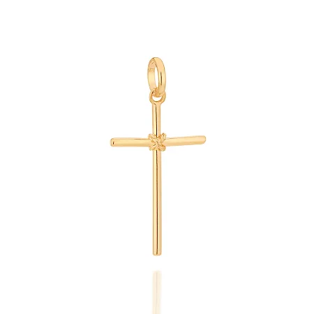 PINGENTE CRUZ BANHADO A OURO 18K - TAM.ÚNICO 5401800000
