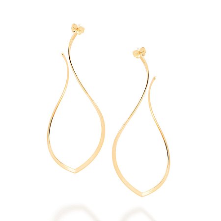 Brinco banhado a ouro 18k - tam.único 5238520000