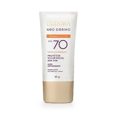 Protetor Solar Facial Sem Cor Neo Dermo Defense Collection Fps 70 40G