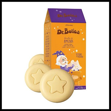 Sabonete Barra Trio Dr. Botica Banho De Amizade 80g cada