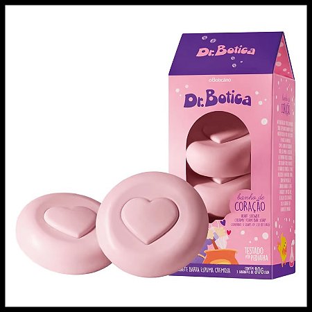 Sabonete Barra Trio Dr.Botica Banho do Coração 80g cada