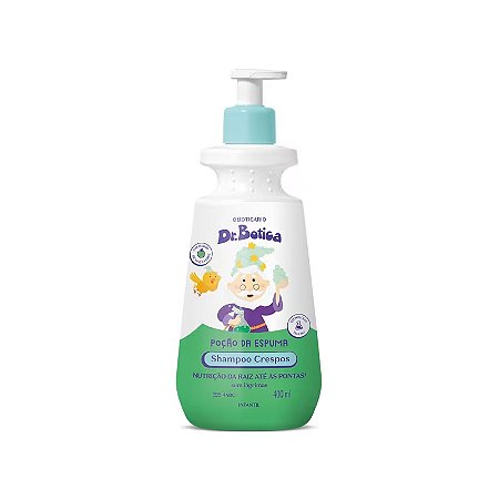 Shampoo Infantil Cabelos Crespos 4 ABC Dr.Botica Poção da Espuma 400ml
