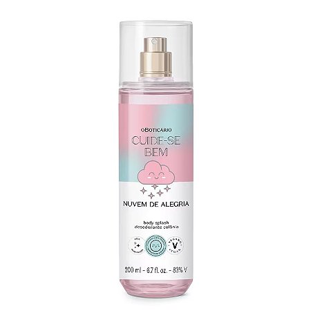 Body Splash Desodorante Colônia Cuide-se Bem Nuvem de Alegria 200ml