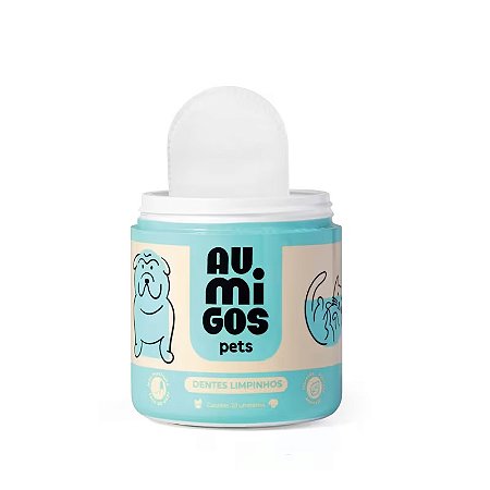 Dedal Dental Para Cachorro E Gato 30 unidades