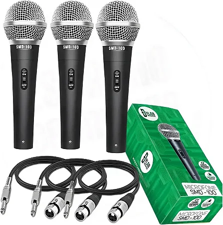 MICROFONE DYLAN KIT COM 3 SMD-100